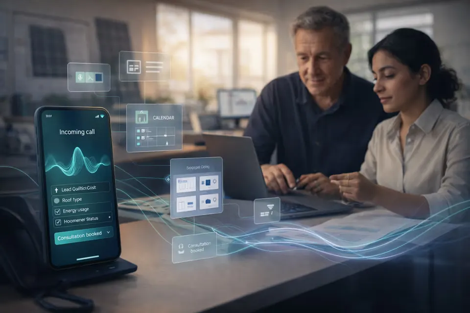 Voice AI call handling for solar companies: How to capture every lead