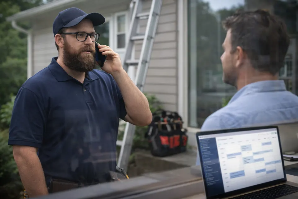 How to build an AI receptionist knowledge base for a home service company