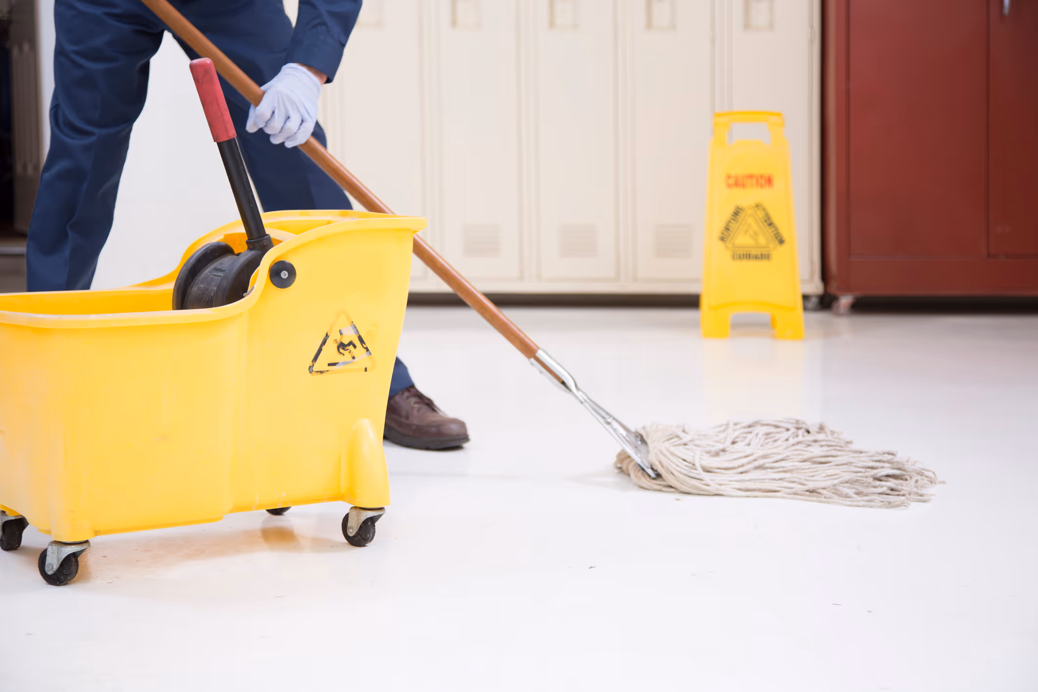 Commercial cleaning client interactions enhanced by AI