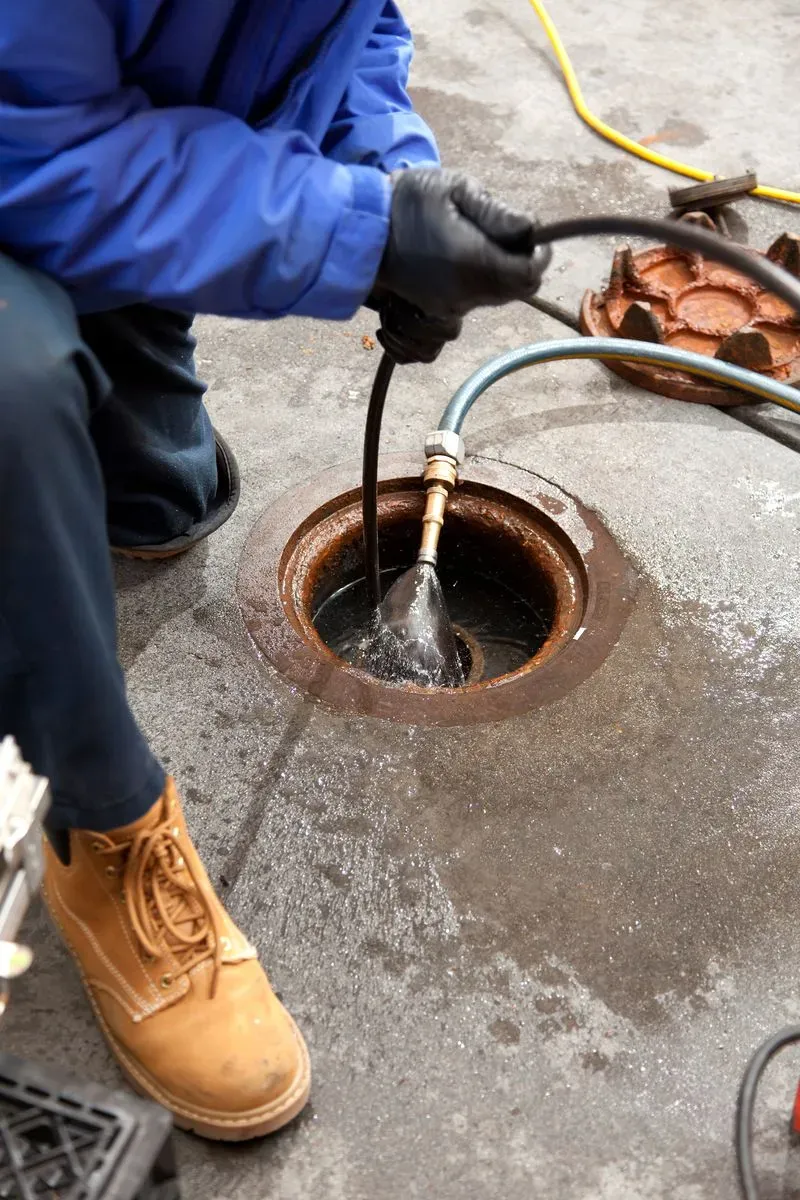 Plumber smiling on the job